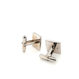 Bold and Classy Square Shape Lapis Lazuli Cufflinks in Sterling Silver | Peter's Vaults