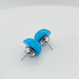 Exquisite Vintage - Carved Turquoise Earrings in 14K White Gold  Peter's Vaults 6