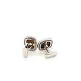 Glistening Tiger's Eye Hand-Crafted Cufflinks in Sterling Silver | Peter's Vaults