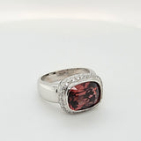 Scintillating Dark Pink Tourmaline Diamond Ring 18K Peters Vaults - 13