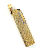 Scintillating Dunhill 18 Karat Gold and Diamond Lighter - Pre Owned - VERY Rare  | Peters Vaults