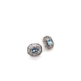 Shimmering Diamond & Aquamarine Earrings in 14K Peter's Vault 10