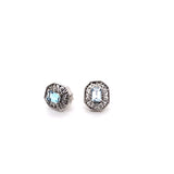 Shimmering Diamond & Aquamarine Earrings in 14K Peter's Vault 9