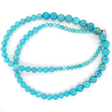 Ultra Rare Vintage Graduated Turquoise Strand Silver  Peter's Vaults 8