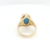 Ultra Rare Vintage Turquoise Cameo Ring in 14K Gold  Peter's Vaults 4