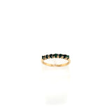 Vintage Stackable Band Deep Green Emeralds in 14K Gold  Peters Vaults 11