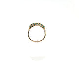 Vintage Stackable Band Deep Green Emeralds in 14K Gold  Peters Vaults 5