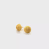 Intricate Yet BOLD Stud Earrings in Rich 18K Yellow Gold  Peter's Vault 11