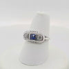 Gorgeous 100 Year Old Antique Sapphire Diamond Ring 18K-Peters Vaults 