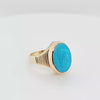 Ultra Rare Vintage Turquoise Cameo Ring in 14K Gold  Peter's Vaults 10